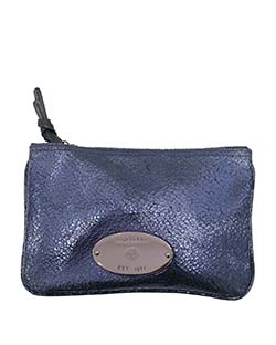 Mulberry Pouch, Leather, Metallic Blue, ZE5, B, 2*